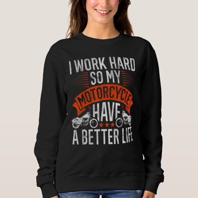 Cooles Motorrad für Motorradfahrer Sweatshirt (Vorderseite)