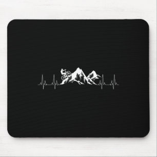 Cooles Mountainbike-Geschenk Herzschlag Lustiges F Mousepad