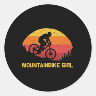 Cooles Mountainbiken für Mädchen Kinder Biker Mtb Runder Aufkleber
