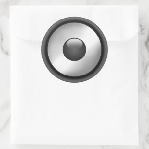 Cooles Musik-Lautsprecher-Design Runder Aufkleber
