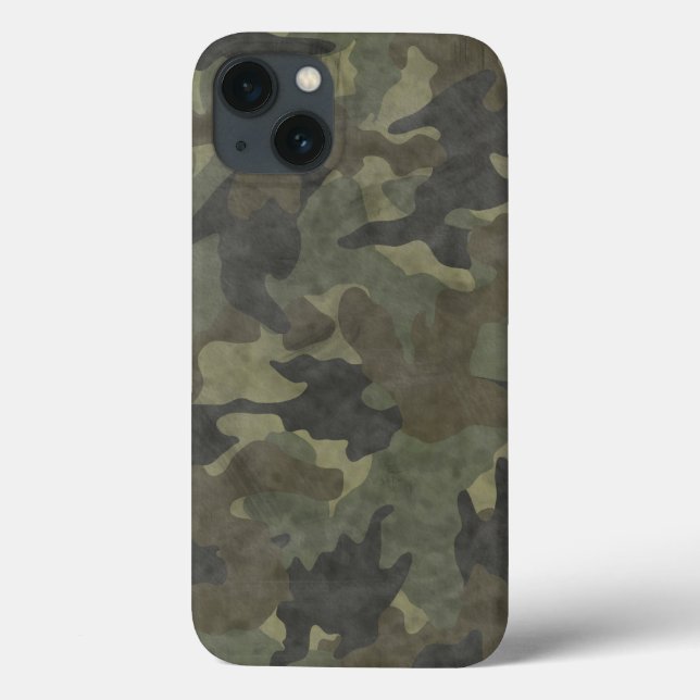 Cooles Muster der Camouflage Grunge Khaki - Militä Case-Mate iPhone Hülle (Rückseite)