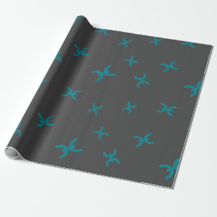 Cooles Muster für die Kryptowährung Geschenkpapier