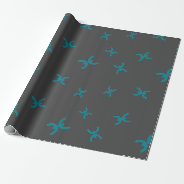 Cooles Muster für die Kryptowährung Geschenkpapier (Ungerollt)