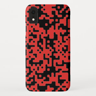 Cooles Muster in Rot und Schwarz Case-Mate iPhone Hülle