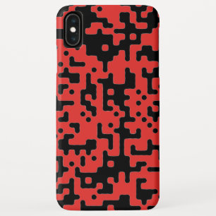 Cooles Muster in Rot und Schwarz Case-Mate iPhone Hülle