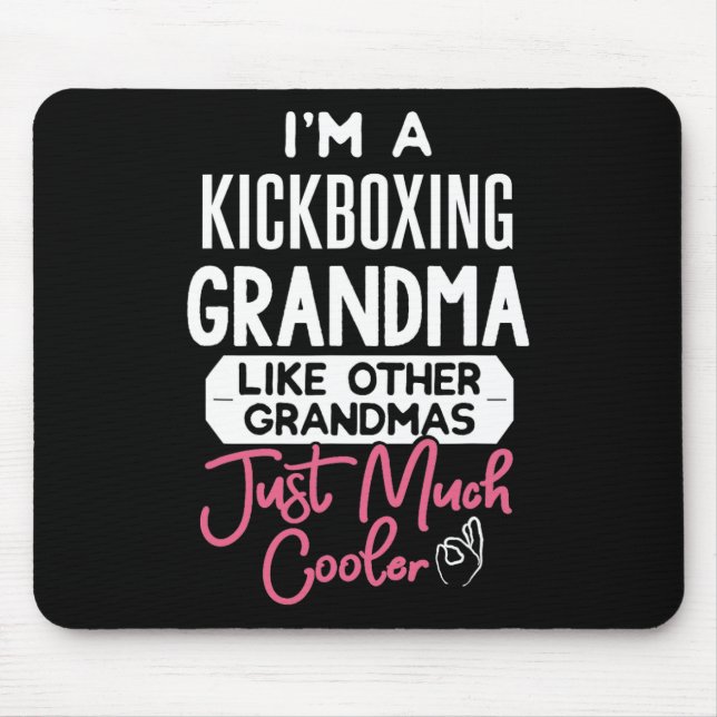 Cooles Muttertagsdesign Kickboxen Oma  Mousepad (Vorne)
