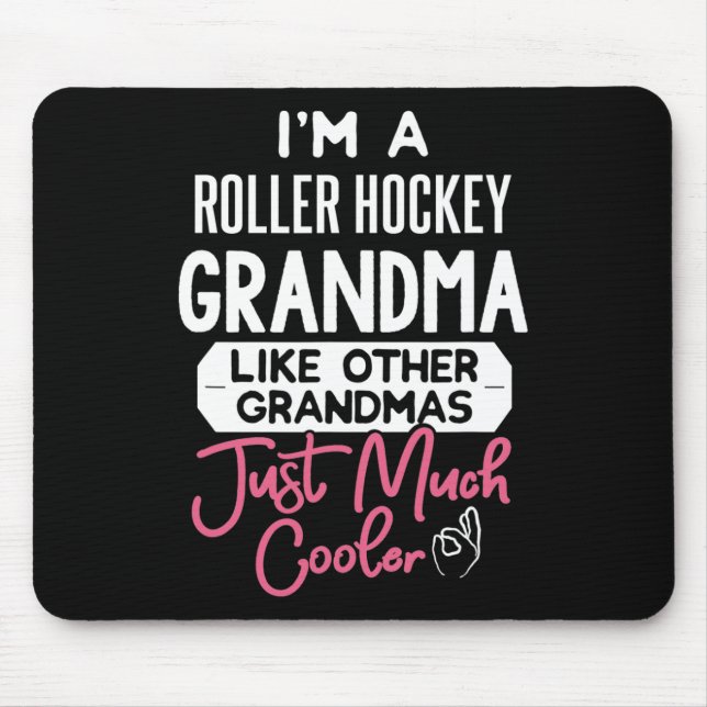 Cooles Muttertagsdesign Roller Hockey Oma  Mousepad (Vorne)