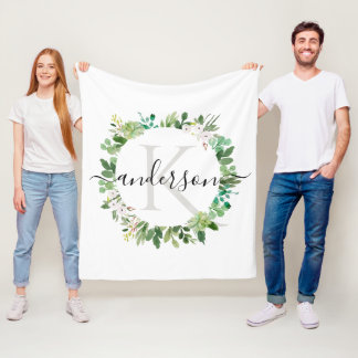 COOLES NACHFOLGREICHES WASSERFÖRDERMORMONOGRAMM FLEECEDECKE