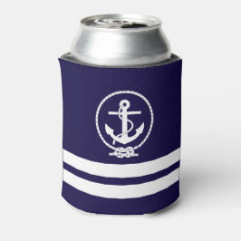 Cooles Nautic Anchor Muster Dosenkühler