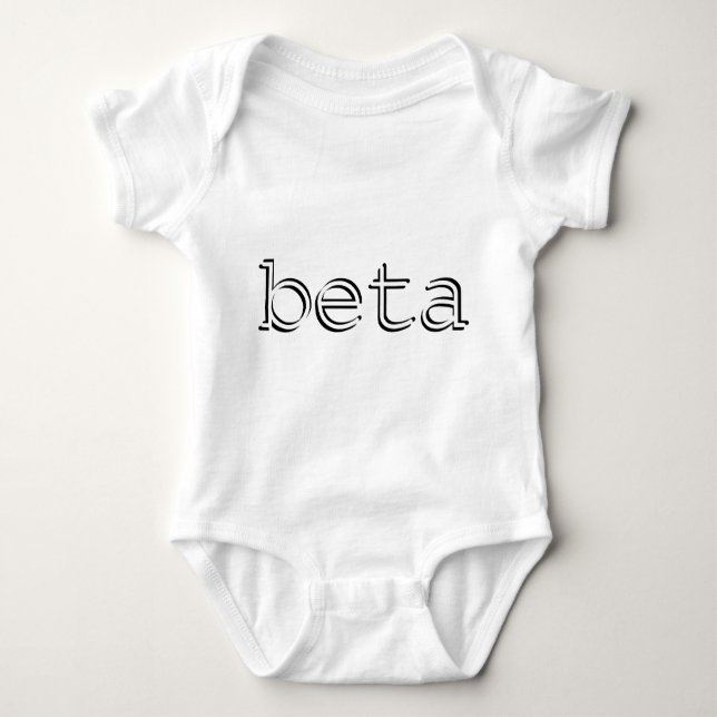 Cooles nerdy Betababy Baby Strampler (Vorderseite)