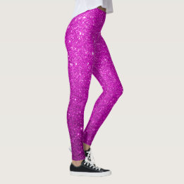 cooles niedliches, hell lila Glitzer Leggings