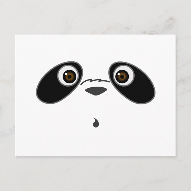cooles niedliches Panda-Illustrationsdesign von Ka Postkarte (Vorderseite)