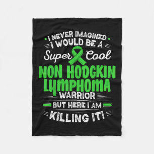 Cooles Non-Hodgkin-Lymphom Warrior Non-Hodgkin-Lym Fleecedecke