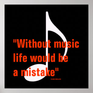 cooles Notendesign Poster