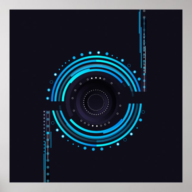 Cooles Objektivdesign Poster (Vorne)