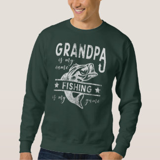 Cooles Opa-Angler-Design Sweatshirt