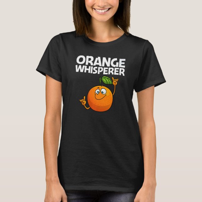 Cooles Orange für Männer Tropische Fruchtsorten T-Shirt (Vorderseite)
