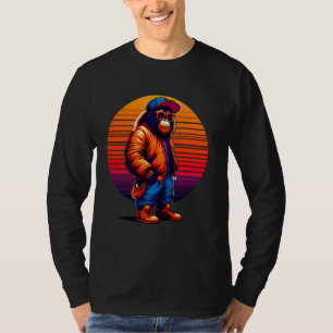 Cooles Orangutan Modernes Städtisches Ambiente T-Shirt
