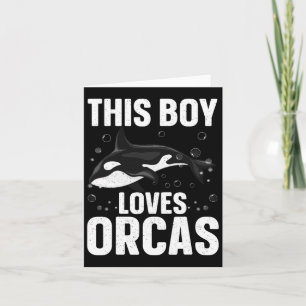 Cooles Orca-Design für Jungen Kinder Männer-See-Or Karte