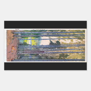 Cooles orientalisches japanse rechteckiger aufkleber