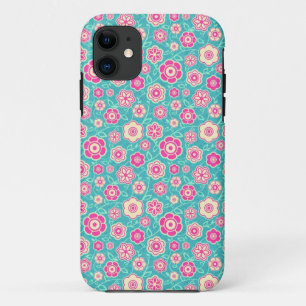Cooles orientalisches rosa Blumenverzierungsmit iPhone 11 Hülle