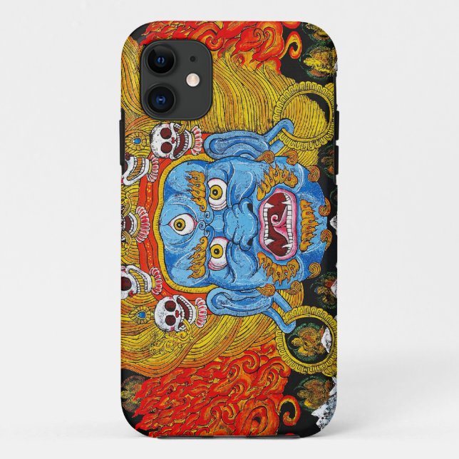 Cooles orientalisches Thangka-Dämon Tattoo-Kunst Case-Mate iPhone Hülle (Rückseite)