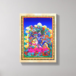 Cooles orientalisches Thangka-Tattoo Palden Lhamo Leinwanddruck
