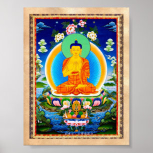 Cooles orientalisches tibetanisches thangka poster
