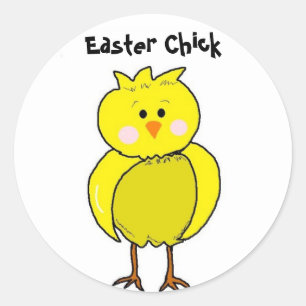 Cooles Osterküken Runder Aufkleber
