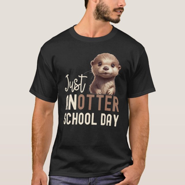 Cooles Otter für Jungen Mädchen Männer Kinder Vint T-Shirt (Vorderseite)