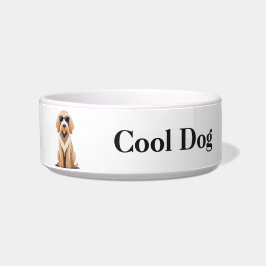 Cooles Otterhound mit Sunnies Pet Bowl Napf