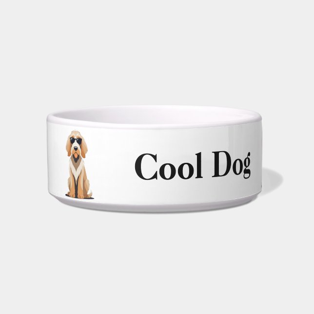 Cooles Otterhound mit Sunnies Pet Bowl Napf (Vorderseite)