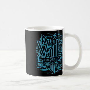 Cooles Outdoor Skifahren Vintag Souvenir Besuchen Kaffeetasse