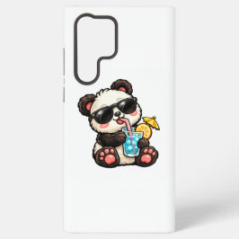 Cooles Panda-Getränk Samsung Galaxy Hülle