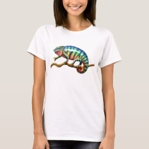 Cooles Panther-Chamäleon-Kropf-Shirt T-Shirt