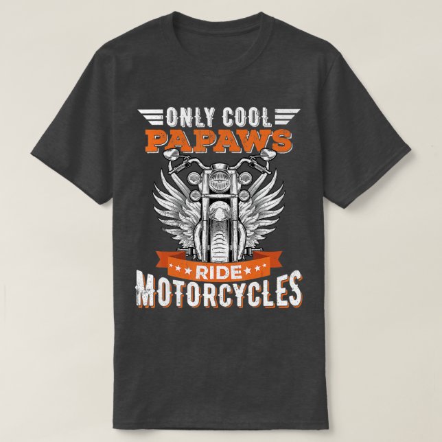 Cooles Papaws-Motorrad-Rad für Spor T-Shirt (Design vorne)
