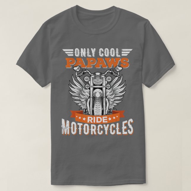 Cooles Papaws-Motorrad-Rad für Spor T-Shirt (Design vorne)