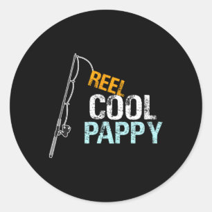 Cooles Pappy Grafik-Pappy-Geschenk von Grandtochte Runder Aufkleber