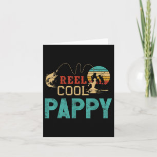 Cooles Pappy Vintag Funny Fishing Angelgeschenke f Karte