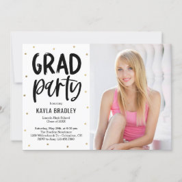 Cooles Party Editable Color Abschluss Einladung