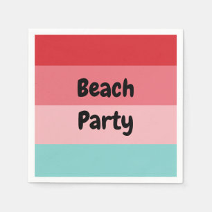 Cooles Party mit Streifen Serviette