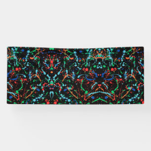 Cooles Party Paint Splashes 2.5x6 Vinyl Banner