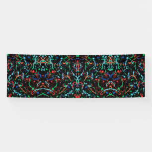 Cooles Party Paint Splashes 2.5x8 Vinyl Banner