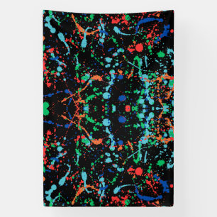 Cooles Party Paint Splashes 4x6 Vinyl Banner