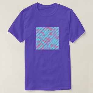 Cooles Pastell-Tarnmuster quadratisch geschnitten T-Shirt
