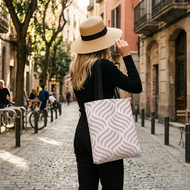 Cooles pastellrosa Muster schöne Einkaufstasche (Von Creator hochgeladen)