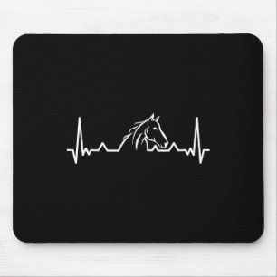 Cooles Pferdedesign für Damen Pferde Mousepad