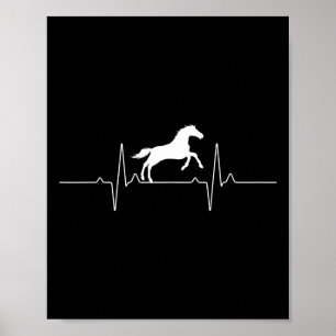 Cooles Pferdedesign für Damen Pferde Poster
