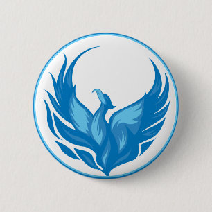 Cooles Phoenix Bird-Design Button
