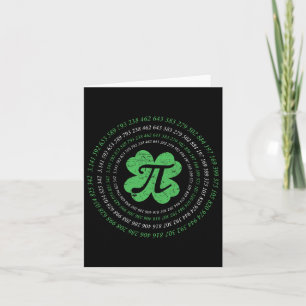 Cooles Pi Day Kleeblatt Saint Patrick's Day Math G Karte